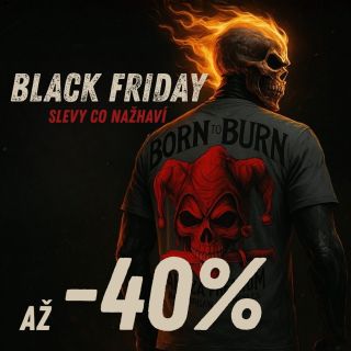 🔥 BLACK FRIDAY startuje! Slevy až 40 % na hadry, co mají koule. Od 17. 11. do 30. 11. 👉 Mrkni na web a ulov si svoje.